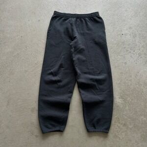 Vintage 90s Hanes Sweatpants Size Small Black Blank Casual Cotton